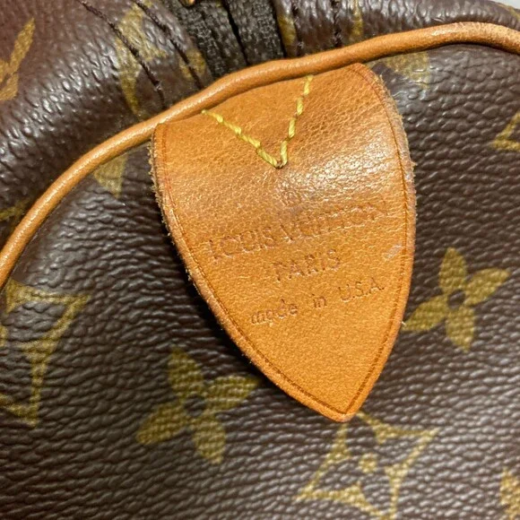 Louis Vuitton Brown Monogram Signature Canvas 1994 Keepall 55 Duffle Bag 1031LF - Picture 10 of 10